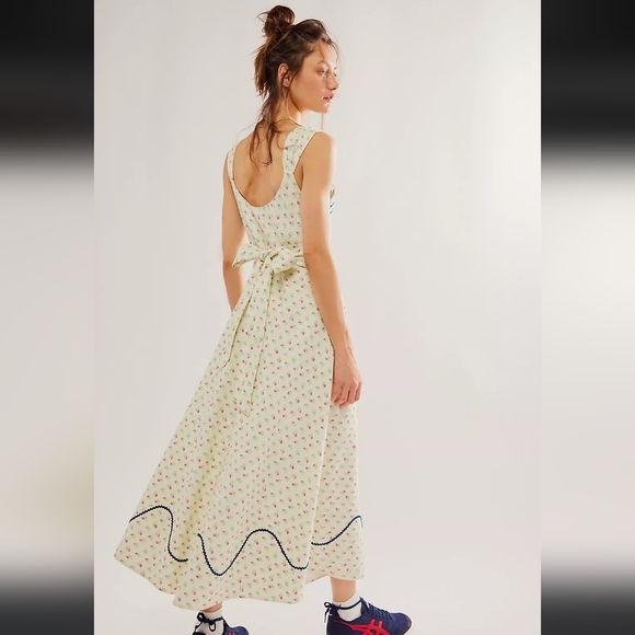 Free People Sweet Hearts Midi Dress XS NWT - Picture 3 of 16
